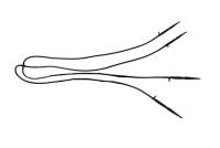 AD 2315 Капельницы прямые, 4 шт. с соединительной трубкой Dn3, 50 см × 4 (упак. 10шт.)