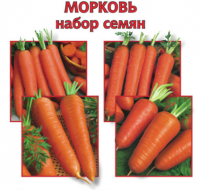 Фото Комплект семян Морковь 4+1